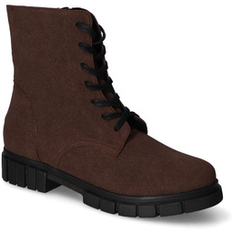 Botki For-But 264/P Czekoladowe zamsz
