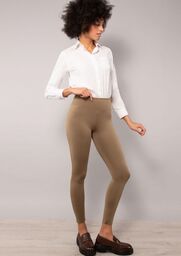 Legginsy damskie sportowe czarne z wysokim stanem LG13