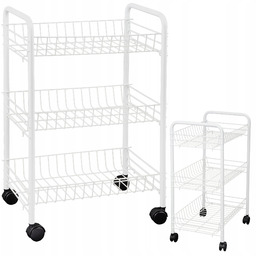 Regał Półka Kuchenna Łazienkowa Szafka Na Kółkach Organizer