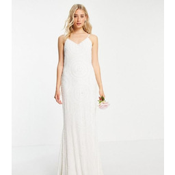 Virgos Tall Damska Sukienka Ślubna Cekiny 36 1Xak