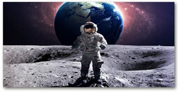 Foto obraz szkło hartowane Astronauta