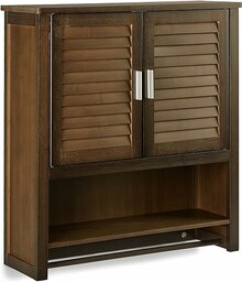 Relaxdays LAMELL Szafka wisząca z bambusa, 66 x