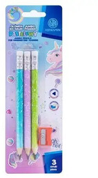 Ołówki grafitowe trójkątne HB Jumbo Astrakids Unicorn 3
