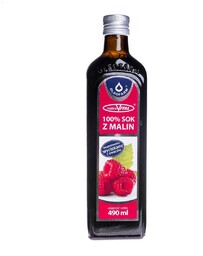MalinaVital 100% sok z malin, pasteryzowany, 490 ml
