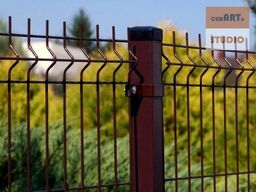 Panele ogrodzeniowe 250cm/203cm/5mm - 50x200mm - antracyt ,
