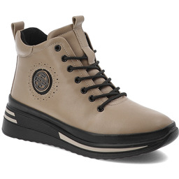 Filippo Beżowe Botki Modne Obuwie Damskie