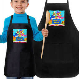 FARTUCH FARTUSZEK DLA DZIECI IMIĘ BABY SHARK REKIN