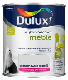 Farba Dulux Szybka Odnowa Meble 0,75l Skandynawska Szarość