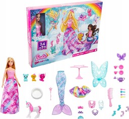 Lalka Barbie Kalendarz Adwentowy Dreamtopia HGM66