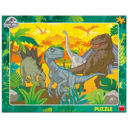 Puzzle ramkowe dinozaury Jurassic World 40 elementów
