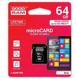 GOODRAM Karta pamięci microSD 64GB CL10 UHS