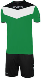 Givova, Komplet sportowy, Kit Campo KITC53 1310, zielono-czarny,