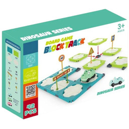 Zestaw Labirynt Drogowy Budowanie Trasy Dinozaur Pojazd Znaki