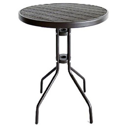 Stolik balkonowy okrągły z blatem polywood