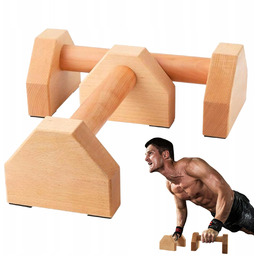 Uchwyt Do Ćwiczeń Z Drewna Bukowego Antypoślizgowe Rączki