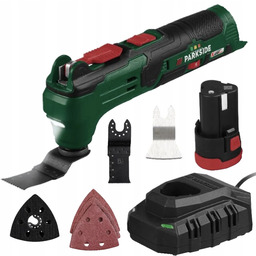 Narzędzie Wielofunkcyjne Akumulatorowe Parkside 12v 4w1 multitool Zestaw