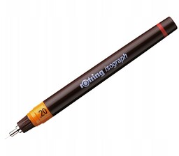 Pisak kreślarski Isograph Rotring - czarny 0.2 mm
