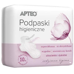 Podpaski higieniczne ultra cienkie APTEO, 10 sztuk