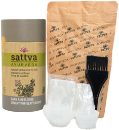 Sattva Roślinna Henna do włosów - Ciemny Popielaty