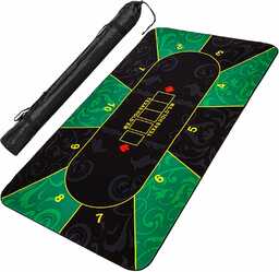 ZIELONA MATA DO POKERA 200x90CM POKŁADKA STÓŁ BLAT