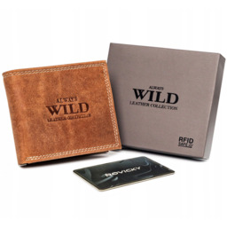 Portfel skórzany Always Wild [DH] N0035-CHM-8717 j. brązowy
