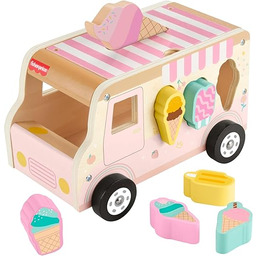 Fisher-Price Ciężarówka z lodami Drewniany sorter kształtów Drewniana