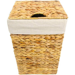 Trademark Innovations Wiklinowy kosz na pranie z pokrywką