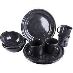 Mil-Tec Unisex zestaw naczyń dla dorosłych 14678002, czarny,