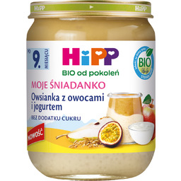 HiPP Moje Śniadanko Bio, owsianka z owocami