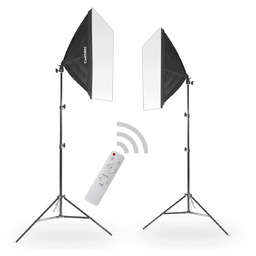 Zestaw 2 lamp Softbox 50x50 170W Led