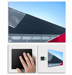 Plakat metalowy nowoczesna architektura M