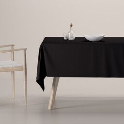 Obrus prostokątny, black (czarny), Cotton Panama