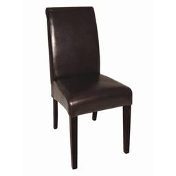 Bolero Krzesło skórzane brązowe (2 szt.)