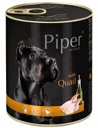 PIPER Karma dla psa Animals z przepiórką 800