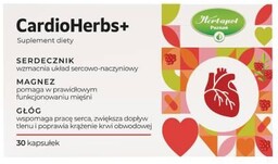 CardioHerbs+, serdecznik, magnez i głóg dla twojego serca,