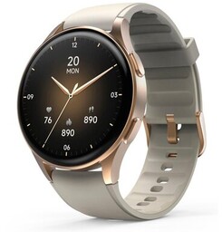 Hama Smartwatch 8900 złota koperta, beżowy pasek silikonowy