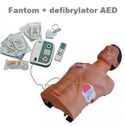 Fantom AMBU SAM z defibrylatorem