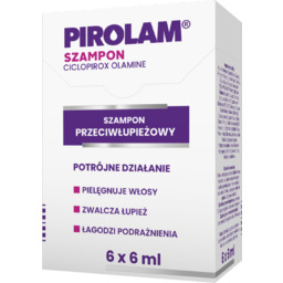 Pirolam, szampon przeciwłupieżowy, 6 saszetek x 6 ml