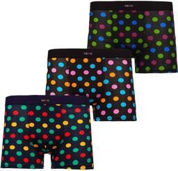 Multikolorowe bokserki męskie Denley 1BE754-3P 3 PACK
