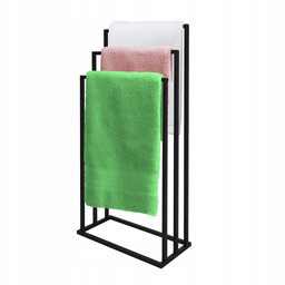 Stojak na ręczniki łazienkowe metalowy 3 ramienny Wieszak