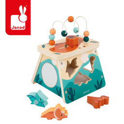 Wielofunkcyjny wulkan kostka edukacyjna Dinozaury Janod J05827