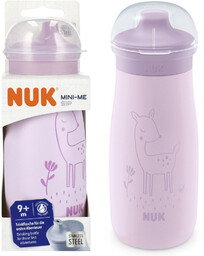 NUK Kubek niekapek bidon Mini-Me 300ml 9m+ stal