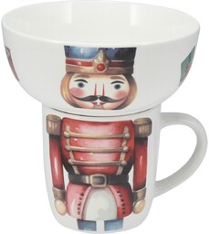 Zestaw śniadaniowy Dziadek do orzechów, 2 szt., porcelana