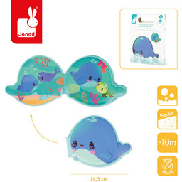 Miękka książeczka do kąpieli w wannie brodziku Wieloryb