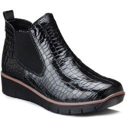 Botki damskie na koturnie Filippo 3030 skórzane-36