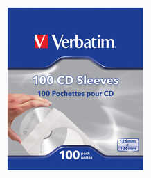 Verbatim Koperta papierowa CD z okienkiem 100 sztuk