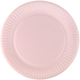 Talerzyki papierowe różowe - 18 cm - 6