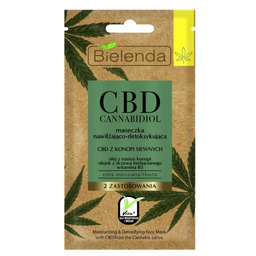 Bielenda CBD Cannabidiol Maseczka nawilżająco-detoksykująca, 8g