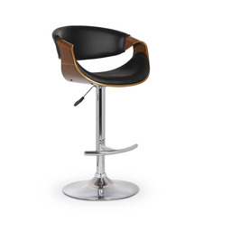 Hoker H100 stołek barowy krzesło orzech czarny