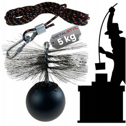 Kula do czyszczenia komina 5kg szczotka Ø 200